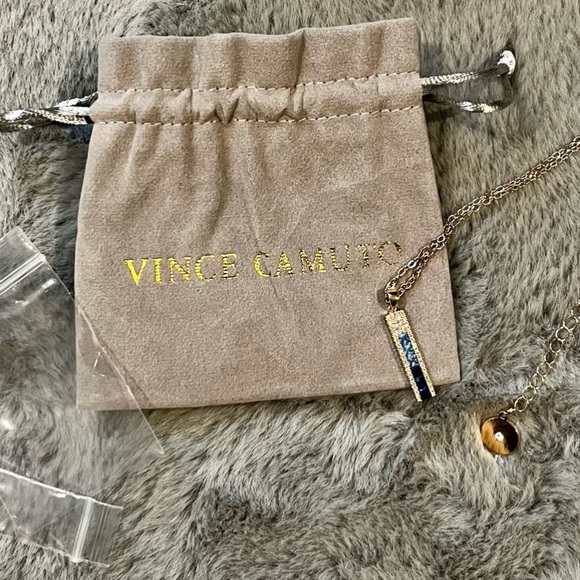 VINCE CAMUTO BLUE OMBRE CZ NECKLACE - Picture 4 of 4